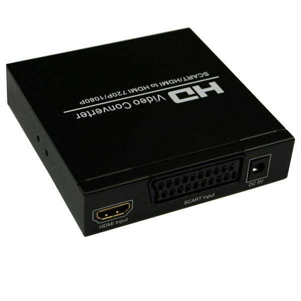 Scart Zu HDMI Konverter, Audio Video, Analoger Scart Eingang Zu